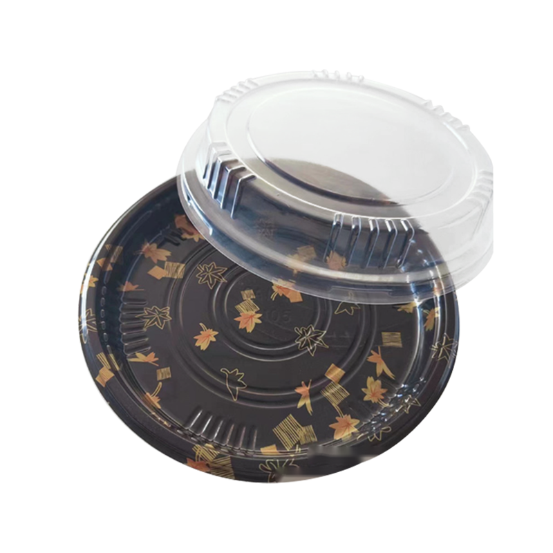 Pyöreä voileipälautanen kannella