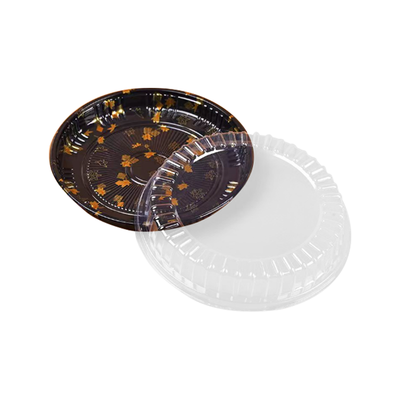 Kertakäyttöinen takeaway-sushitarjotin läpinäkyvällä kannella