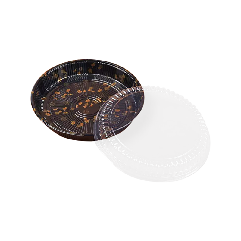 Musta painettu pohja japanilaistyylinen pakkauslaatikko